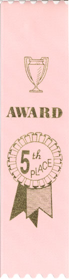 PINK 5TH PLACE RIBBON
