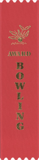 RED BOWLING RIBBON