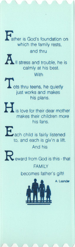 Acrostic of Father RIbbons